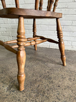 Antique English Smoker's Bow Chair, c. 1880