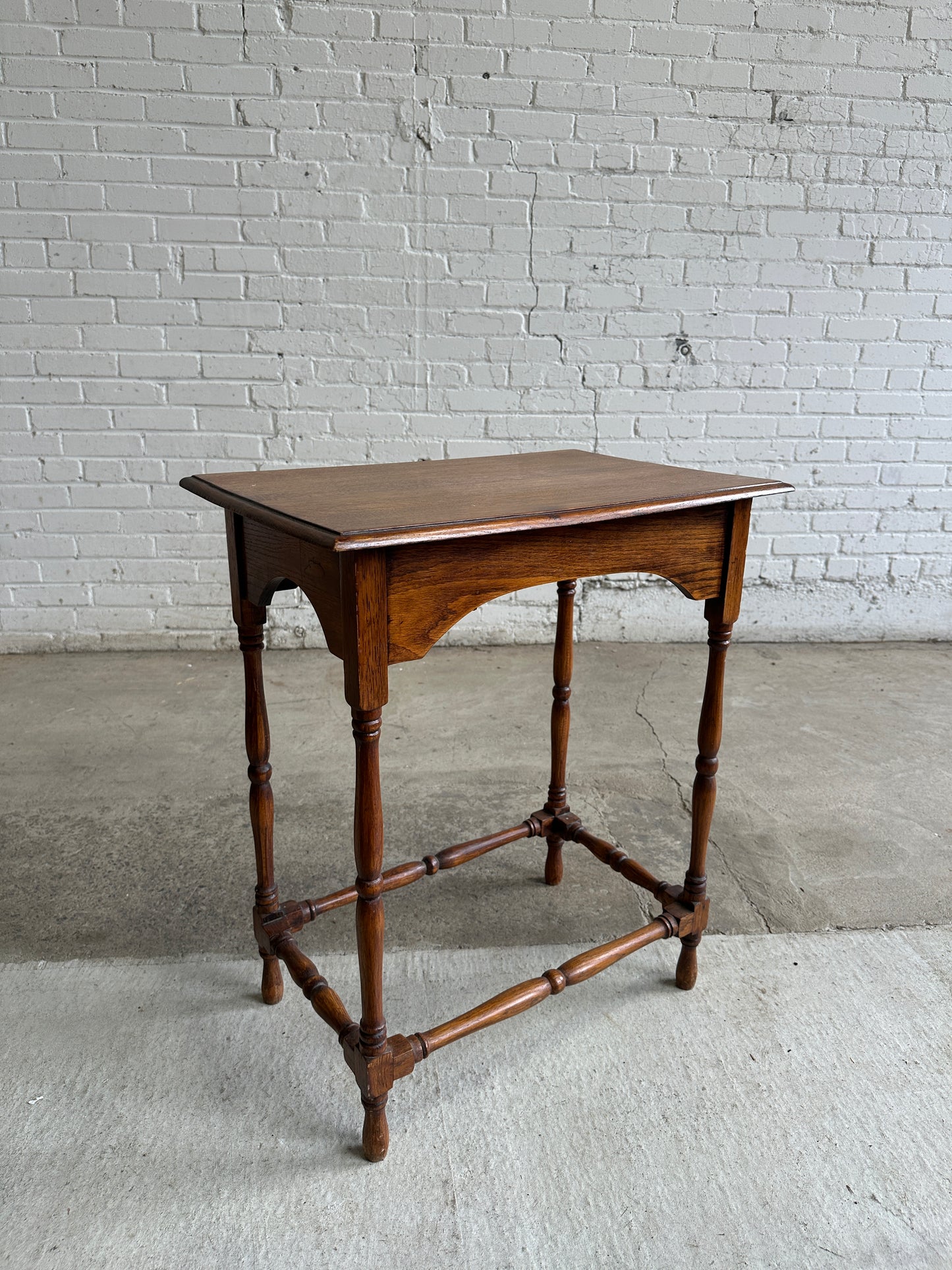 Antique Oak English Side Table c. 1900
