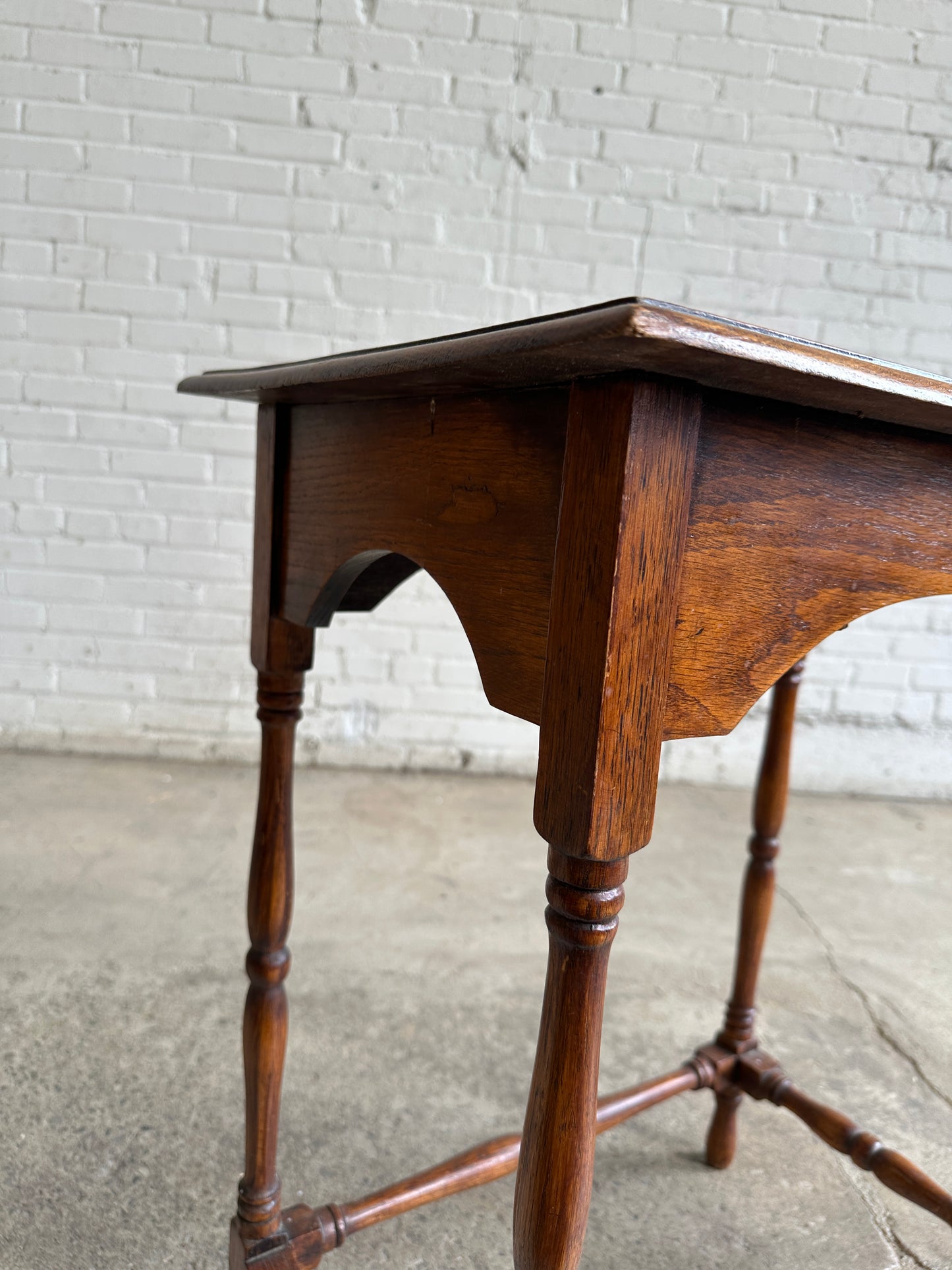 Antique Oak English Side Table c. 1900