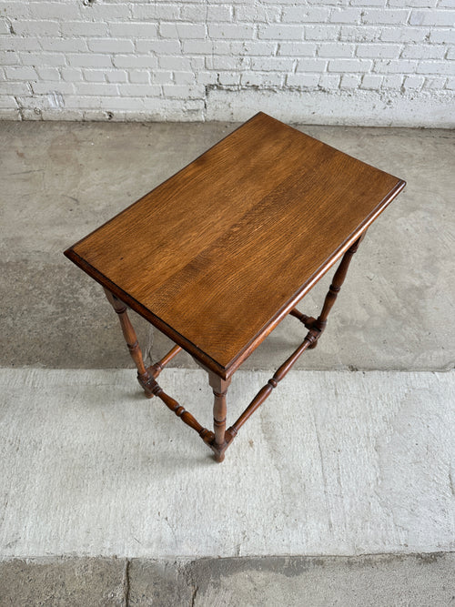 Antique Oak English Side Table c. 1900