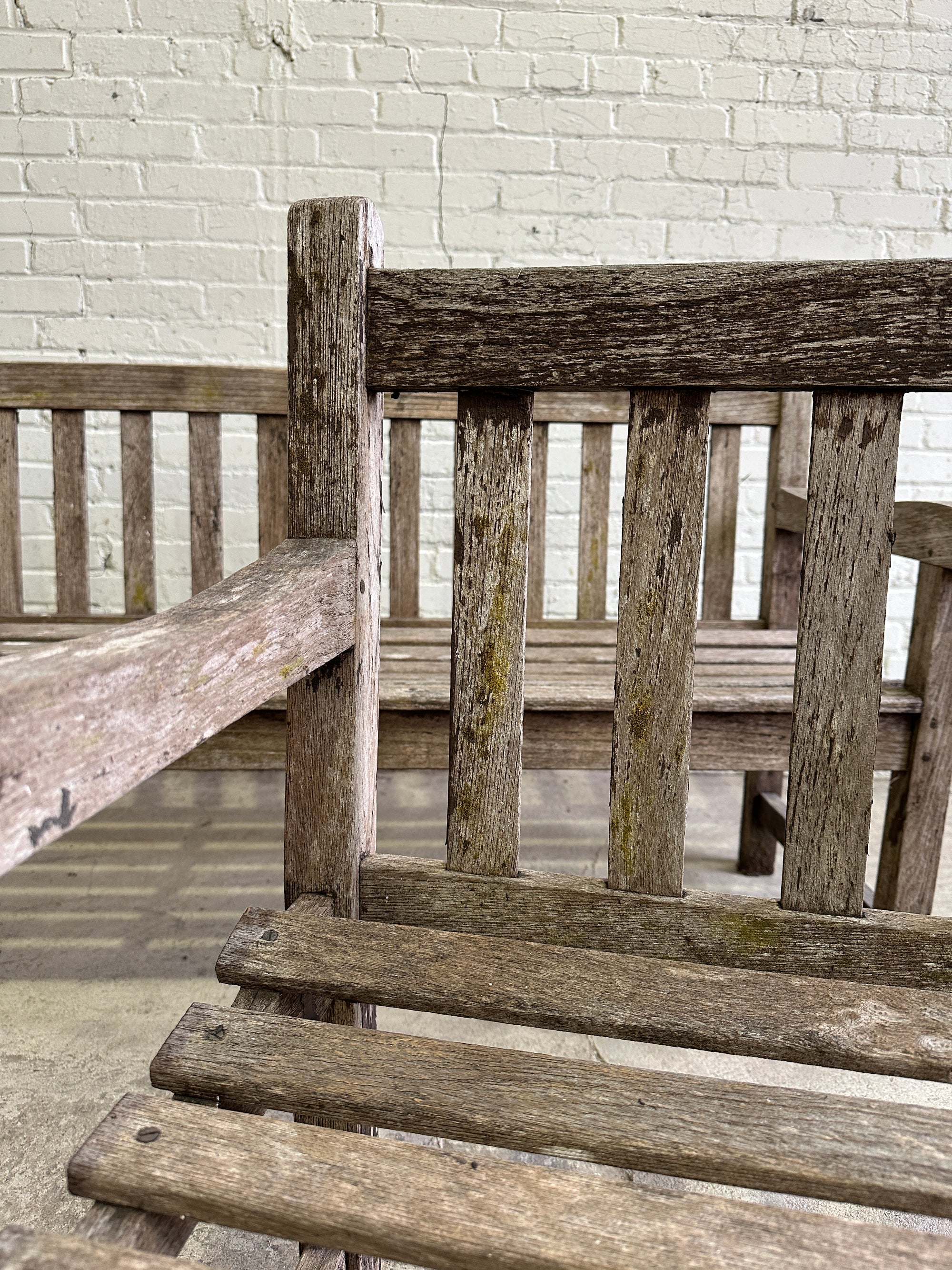 Antique English 3-Piece Teak Garden Set