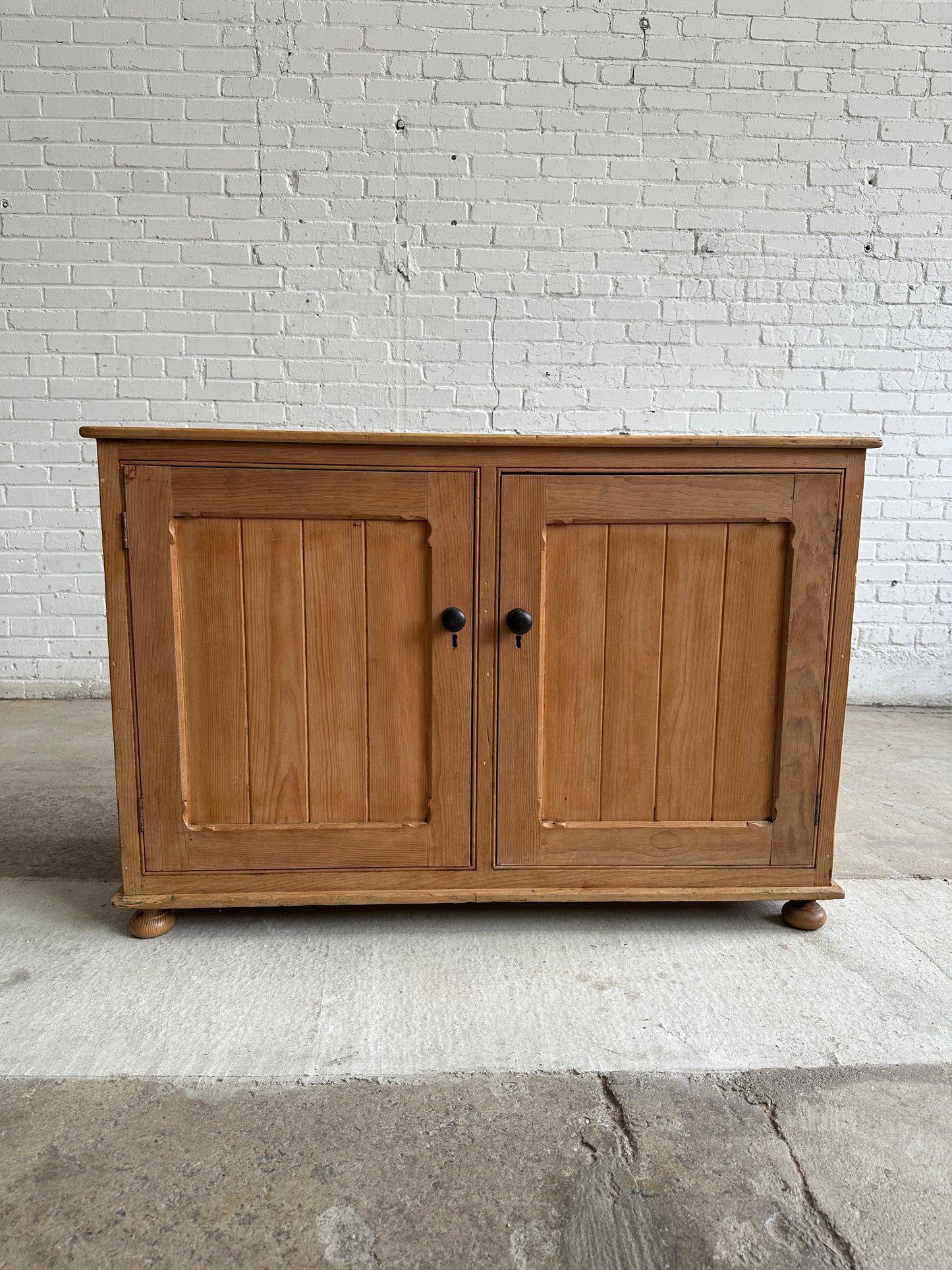 An Antique Pine English Cupboard c. 1880
