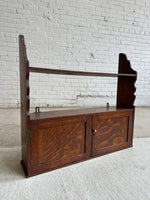 Antique Oak English Wall Shelf c. 1900