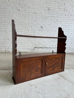 Antique Oak English Wall Shelf c. 1900