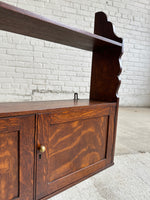 Antique Oak English Wall Shelf c. 1900