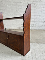 Antique Oak English Wall Shelf c. 1900