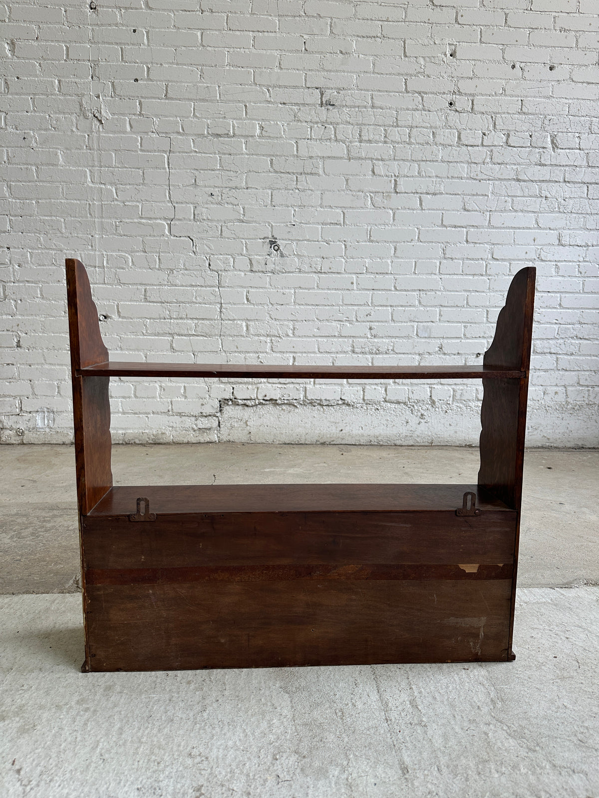 Antique Oak English Wall Shelf c. 1900