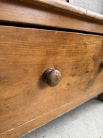 Antique Welsh Settle with Storage Drawers, c. 1880
