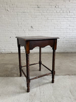 An English Oak Bobbin Side Table, c. 1900