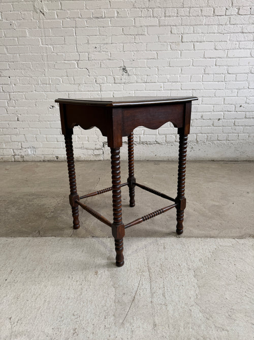 An English Oak Bobbin Side Table, c. 1900