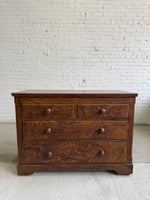 Antique Faux Grain English Chest of Drawers, c. 1890