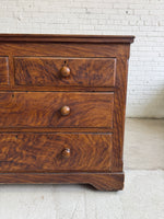 Antique Faux Grain English Chest of Drawers, c. 1890