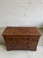 Antique Faux Grain English Chest of Drawers, c. 1890