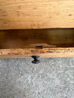 Antique Pine English Mule Chest with Locking Drawers c. 1840