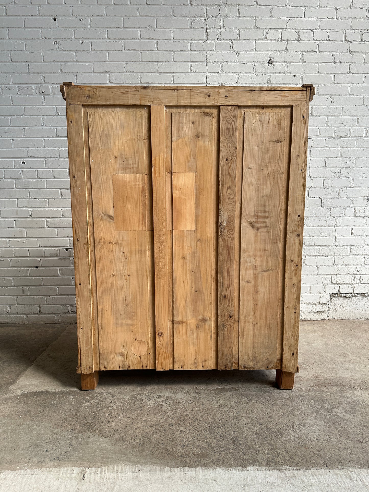 Antique Pine European Larder Cupboard c. 1900