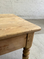 Antique Pine English Coffee Table, c. 1890