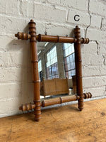 Antique French Faux Bamboo Mirrors