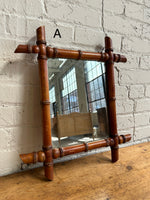 Antique French Faux Bamboo Mirrors