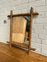 Antique French Faux Bamboo Mirrors