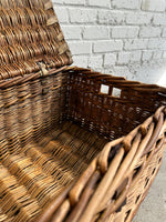 Antique Victorian Wicker Mill Basket c. 1900