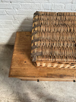 Antique Victorian Wicker Mill Basket c. 1900