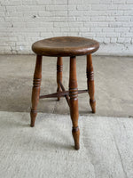 Antique English Elm Stool c. 1880