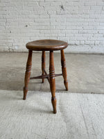 Antique English Elm Stool c. 1880