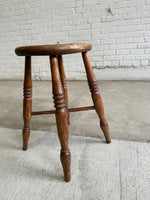 Antique English Elm Stool c. 1880