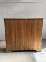 Antique Pine English Four Door Cupboard c. 1900