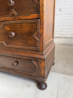 Antique Oak English Chest of Drawers c. 1900