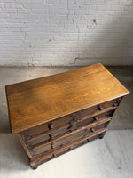 Antique Oak English Chest of Drawers c. 1900