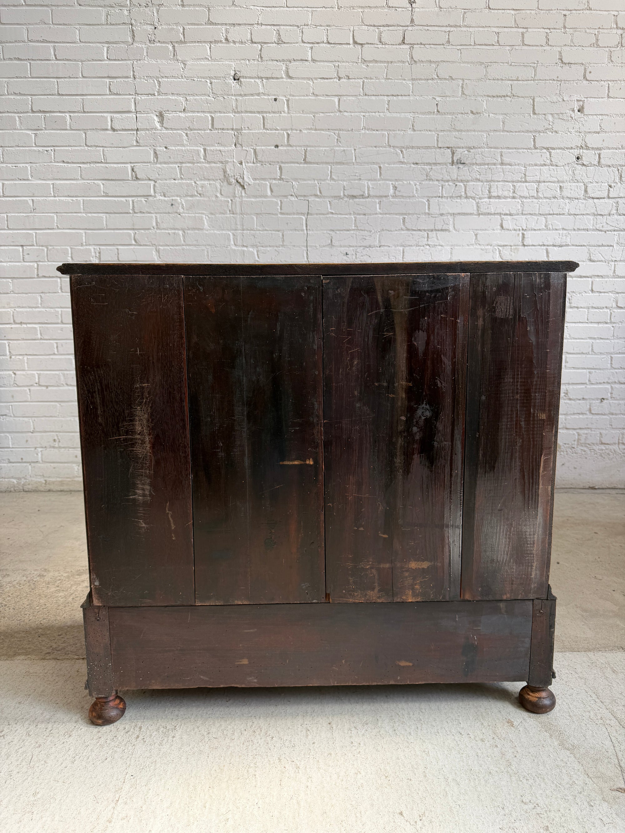 Antique Oak English Chest of Drawers c. 1900