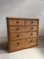 A Large English Antique Pine Chest of Drawers, c. 1880