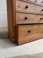 A Large English Antique Pine Chest of Drawers, c. 1880