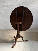 Antique Oak English Tilt-Top Table c. 1780
