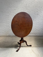 Antique Oak English Tilt-Top Table c. 1780