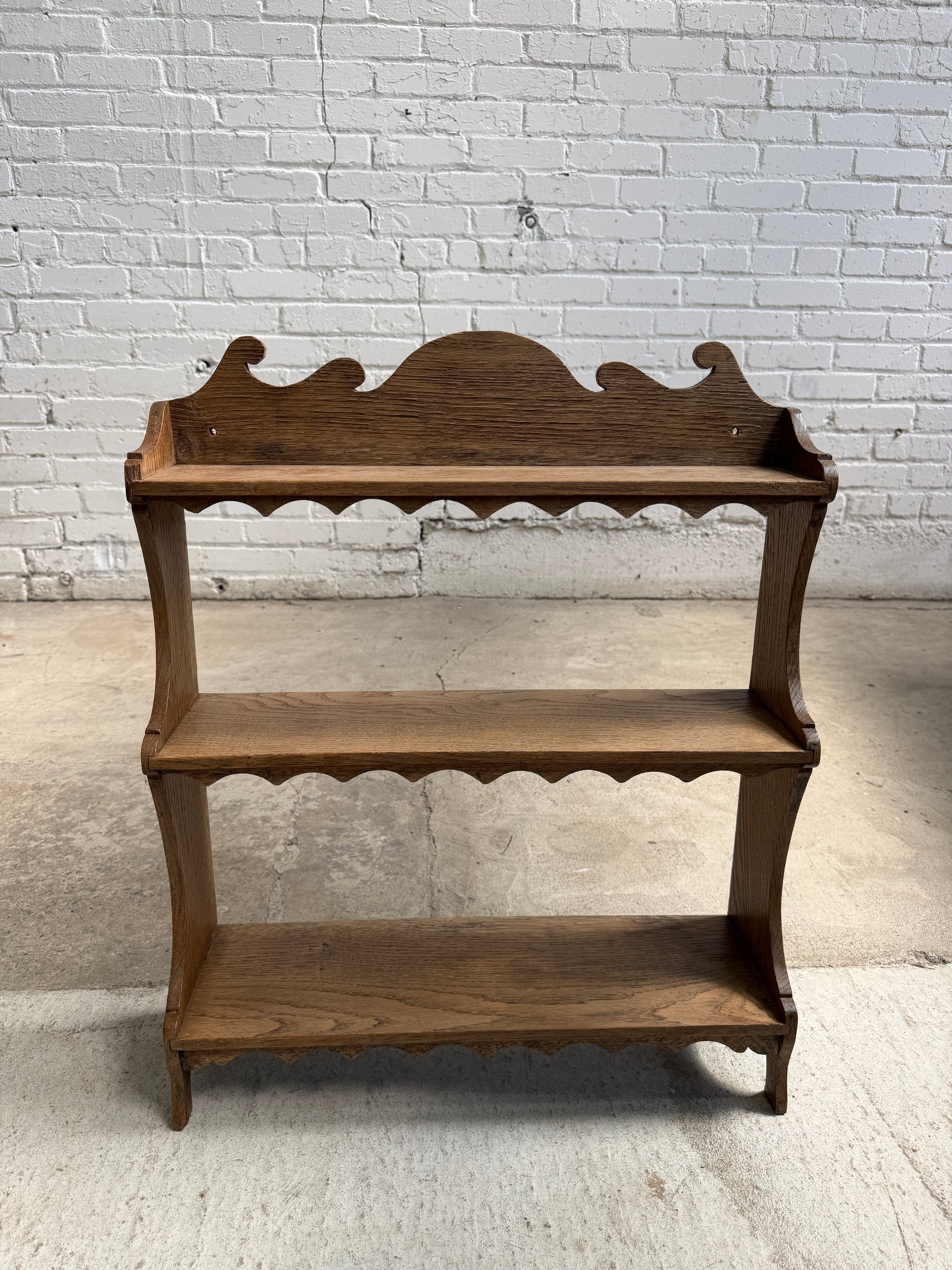 An Antique Oak Wall Shelf, c. 1910