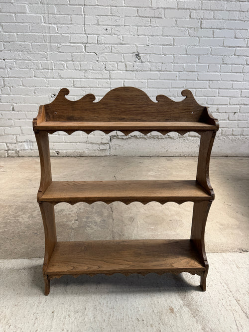 **On Hold** An Antique Oak Wall Shelf, c. 1910