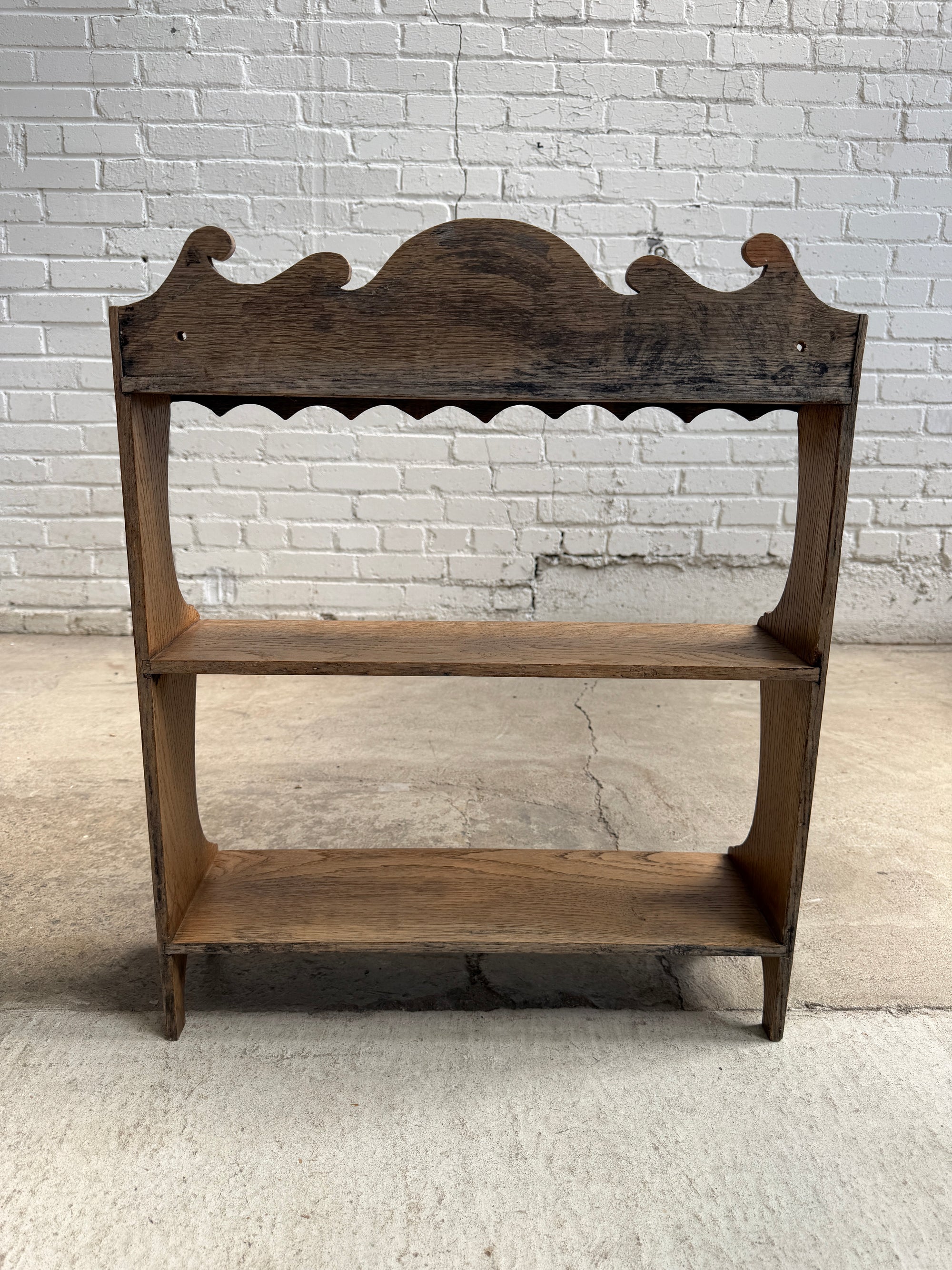 An Antique Oak Wall Shelf, c. 1910