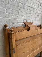An Antique Pine Sleigh Bed c. 1880