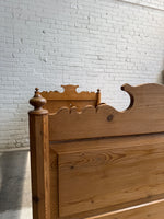 An Antique Pine Sleigh Bed c. 1880