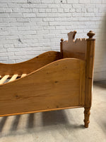 An Antique Pine Sleigh Bed c. 1880
