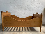 An Antique Pine Sleigh Bed c. 1880