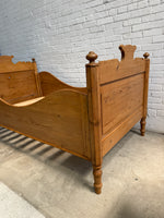 An Antique Pine Sleigh Bed c. 1880