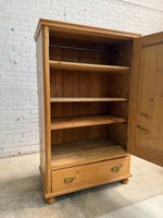 An Antique Pine Linen Cupboard, c. 1900