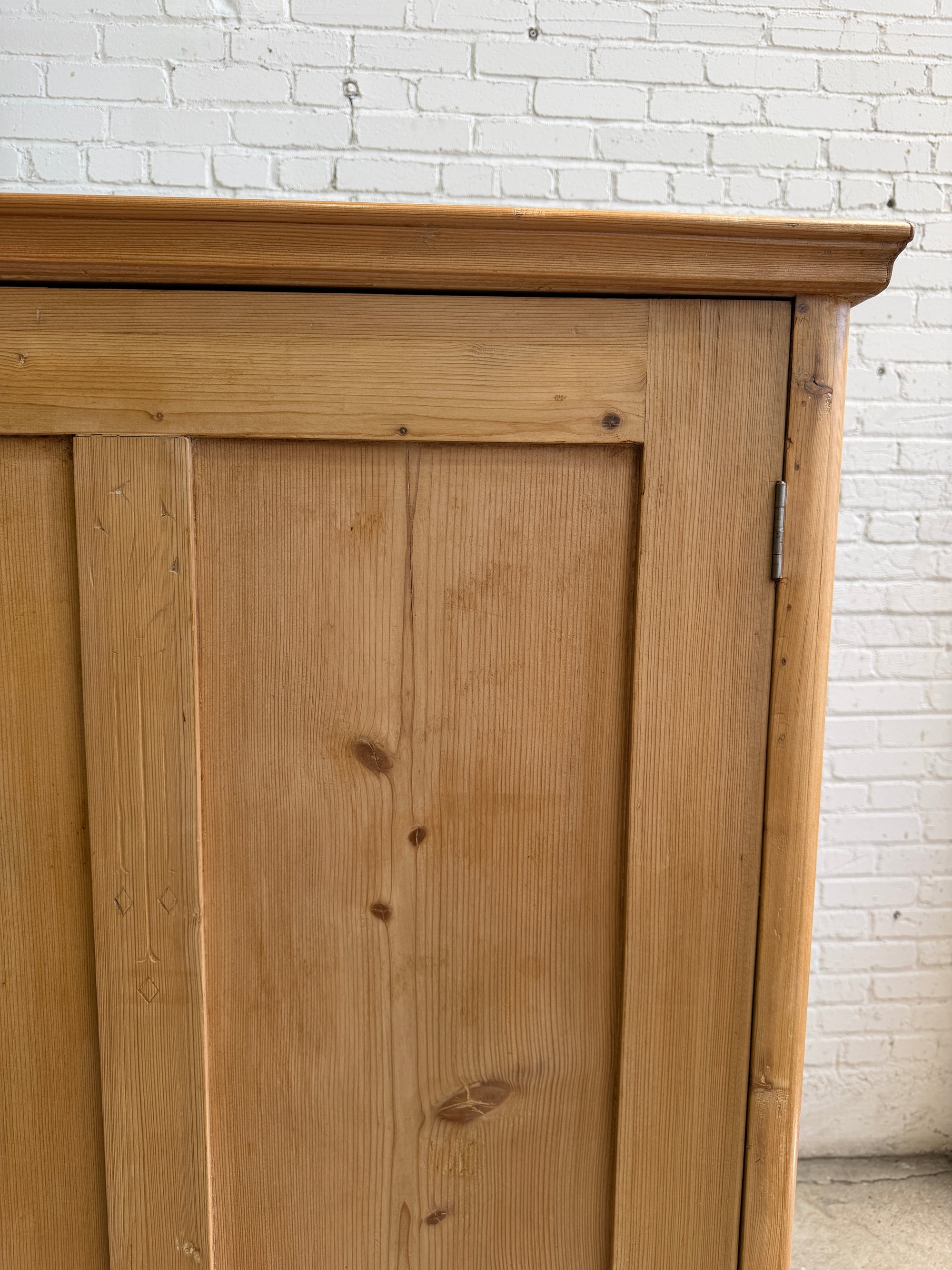 An Antique Pine Linen Cupboard, c. 1900