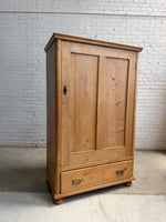 An Antique Pine Linen Cupboard, c. 1900