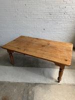 Antique English Pine Dining Table, c. 1900
