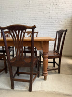Antique English Pine Dining Table, c. 1900