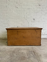 A Large and Rustic Antique Pine English Box c. 1880